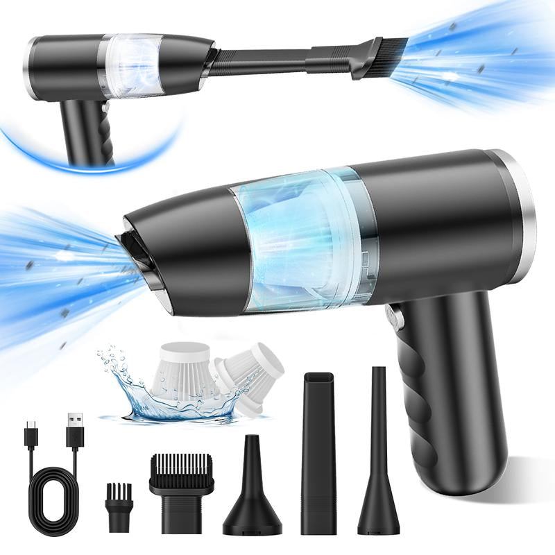 12000PA High Power Handheld Car Vacuum Cleaner and Air Duster, 4 in 1 Portable Mini Car Vacuum Cleaner BELIBUY Handheld Car Vacuum Cleaner Cordless, Type-C Charging Multiple Cleaning Accessories 2 Cartridges for Car Home Desktop Pets